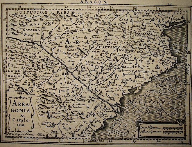 Mercator Gerard - Hondius Jodocus Arragonia & Catalonia 1630 Amsterdam 